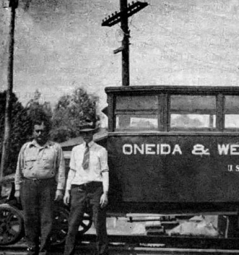 Old black and white photo from FNB Oneida's past.